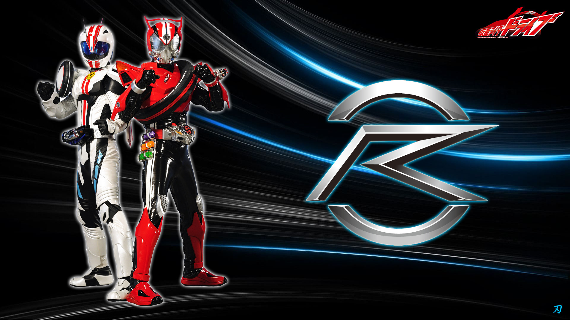 1920x1080, Kamen Rider Drive And Mach By Yaiba1 
 Data - Kamen Rider Drive And Mach - HD Wallpaper 