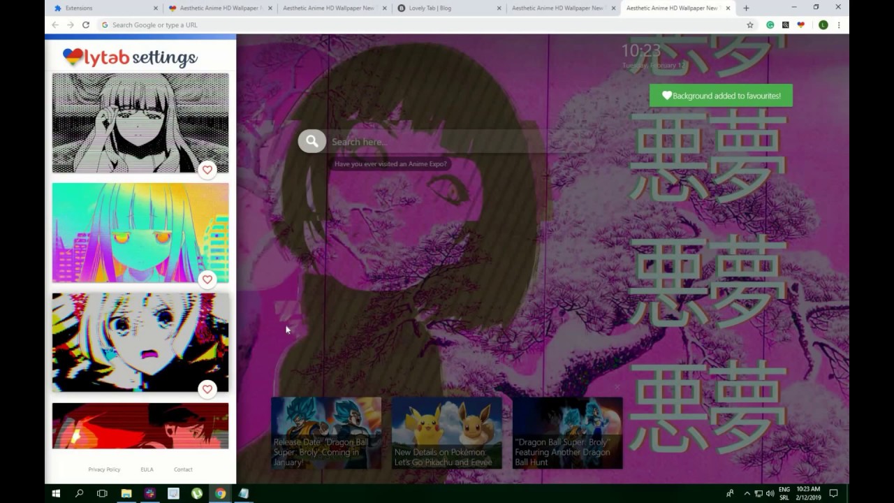 Aesthetic Anime Desktop Background - HD Wallpaper 