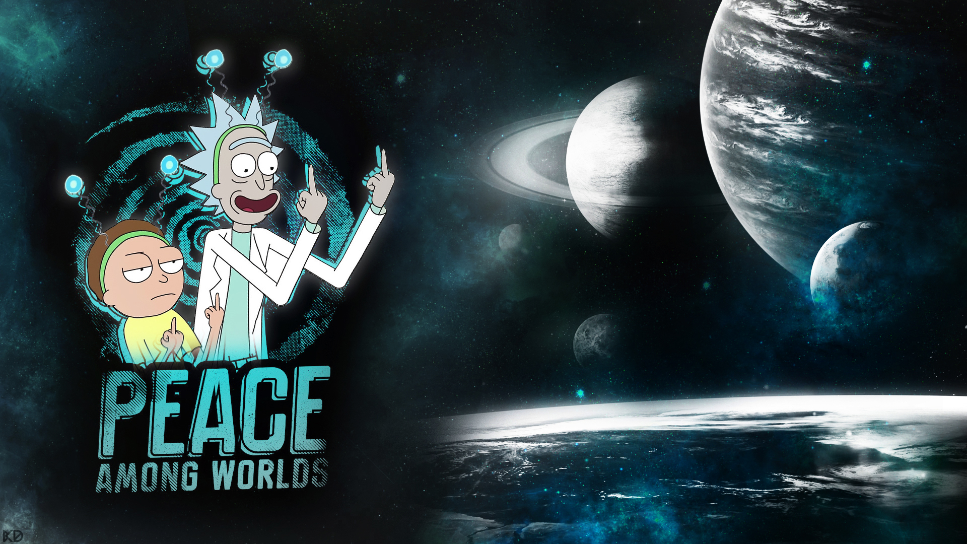 Rick And Morty Wallpaper Peace Among Worlds - HD Wallpaper 