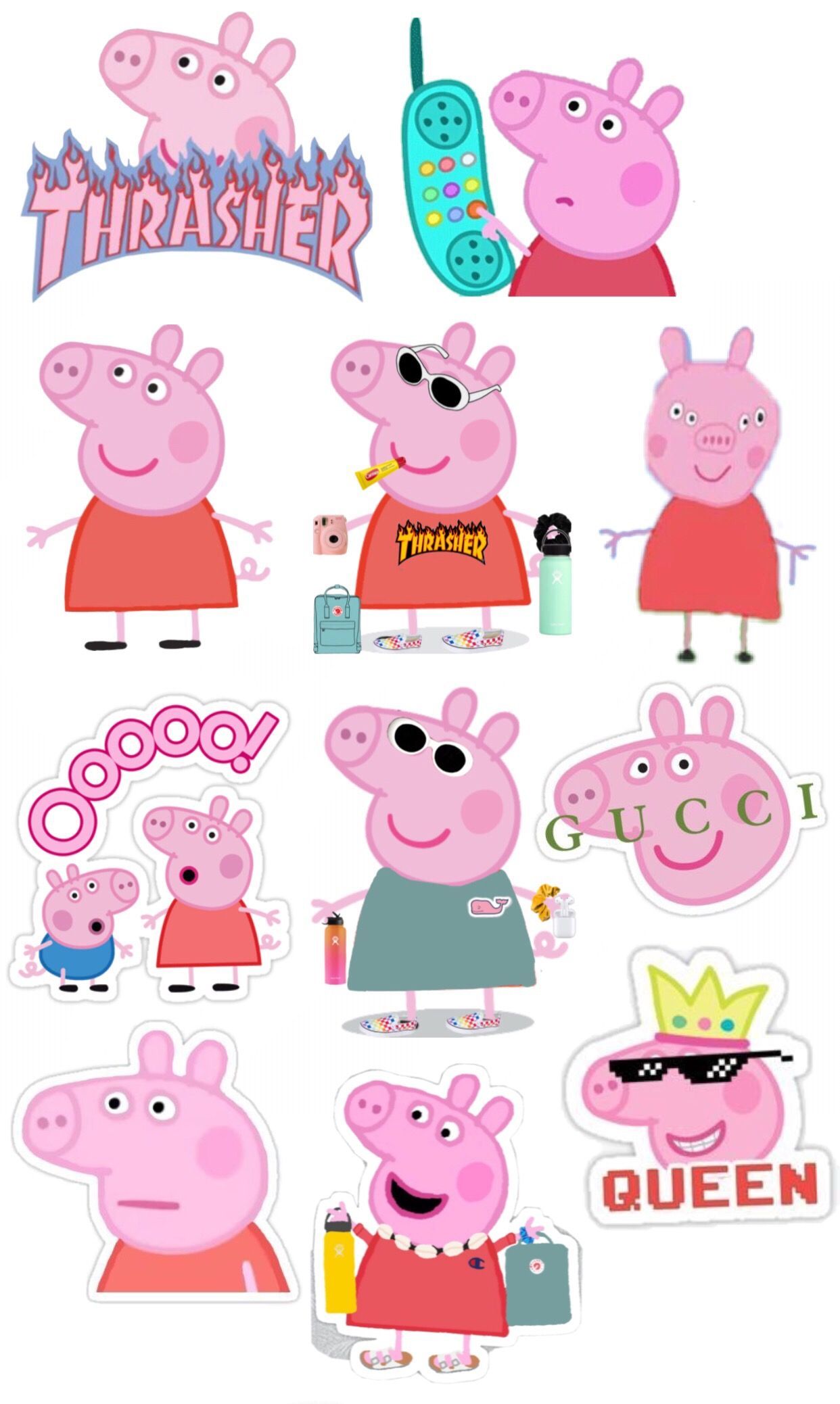Peppa Pig Hydro Flask Sticker - HD Wallpaper 