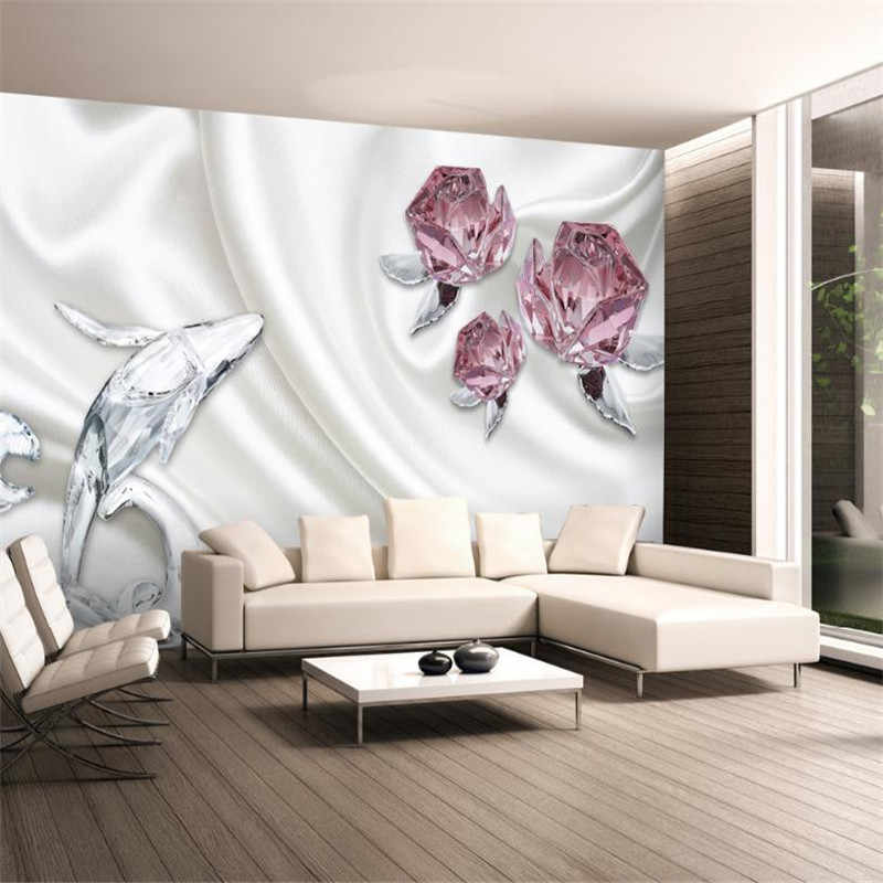 Custom Pink Wallpaper For Girls Room Modern Desktop - Indoor Mural - HD Wallpaper 