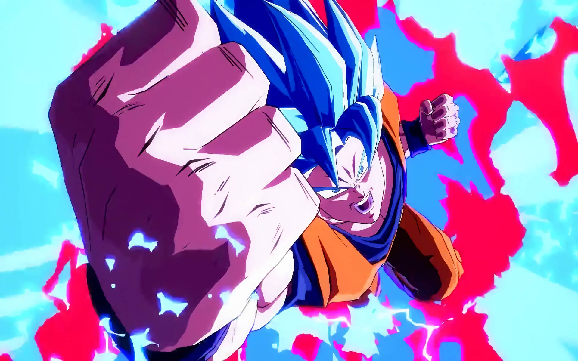 Free Goku Super Saiyan Blue Dragon Ball Fighterz, Computer - HD Wallpaper 