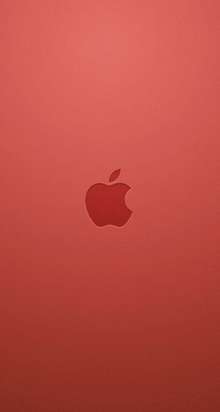 Red Apple Logo Wallpaper Iphone 6 - 744x1392 Wallpaper 
