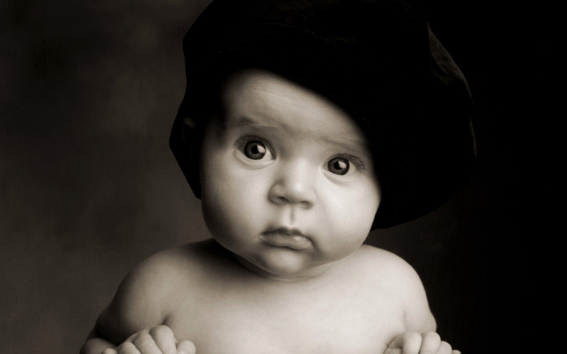 Baby Pictures In Black And White - HD Wallpaper 