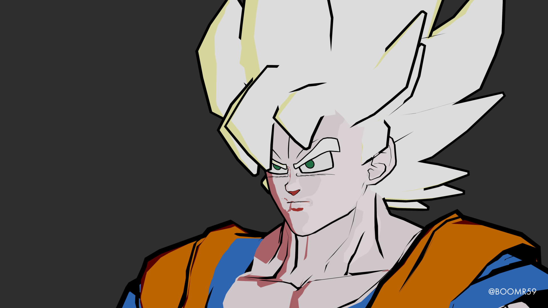 Goku Blender Model - HD Wallpaper 