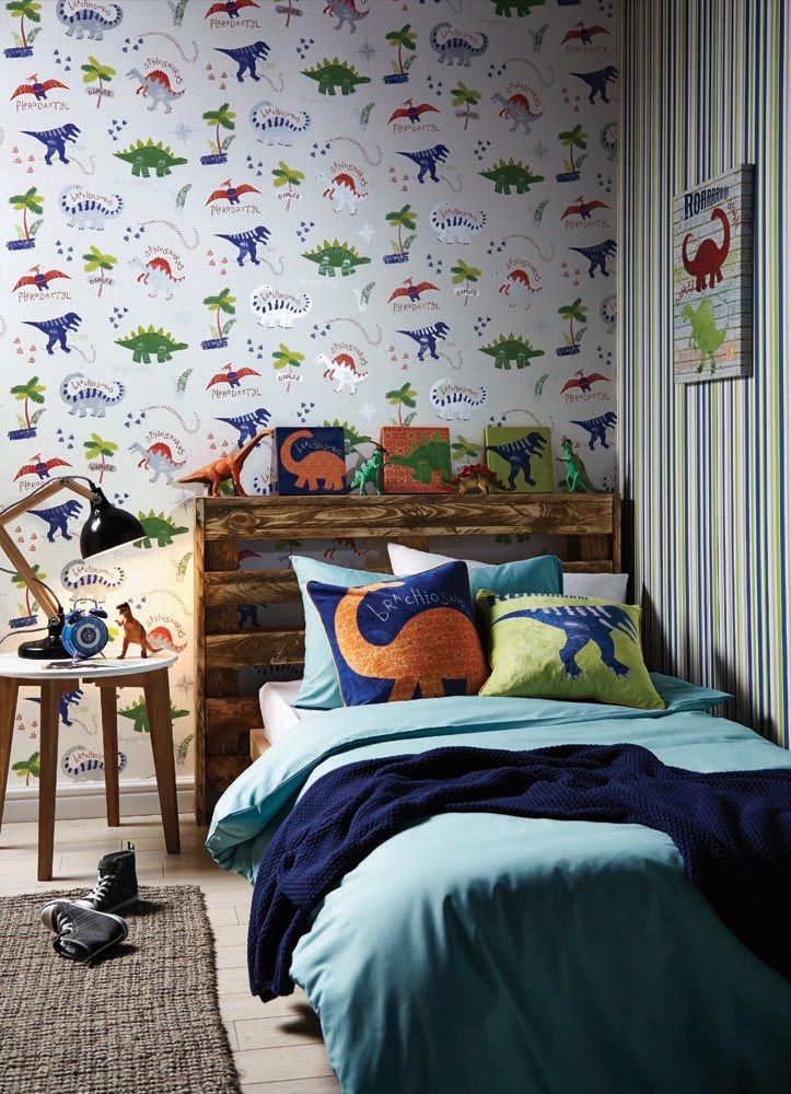 Boys Dinosaur Themed Room - HD Wallpaper 