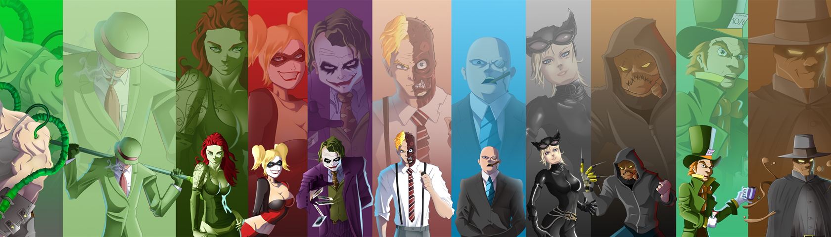 Batman Villains - All Batman Villains - HD Wallpaper 