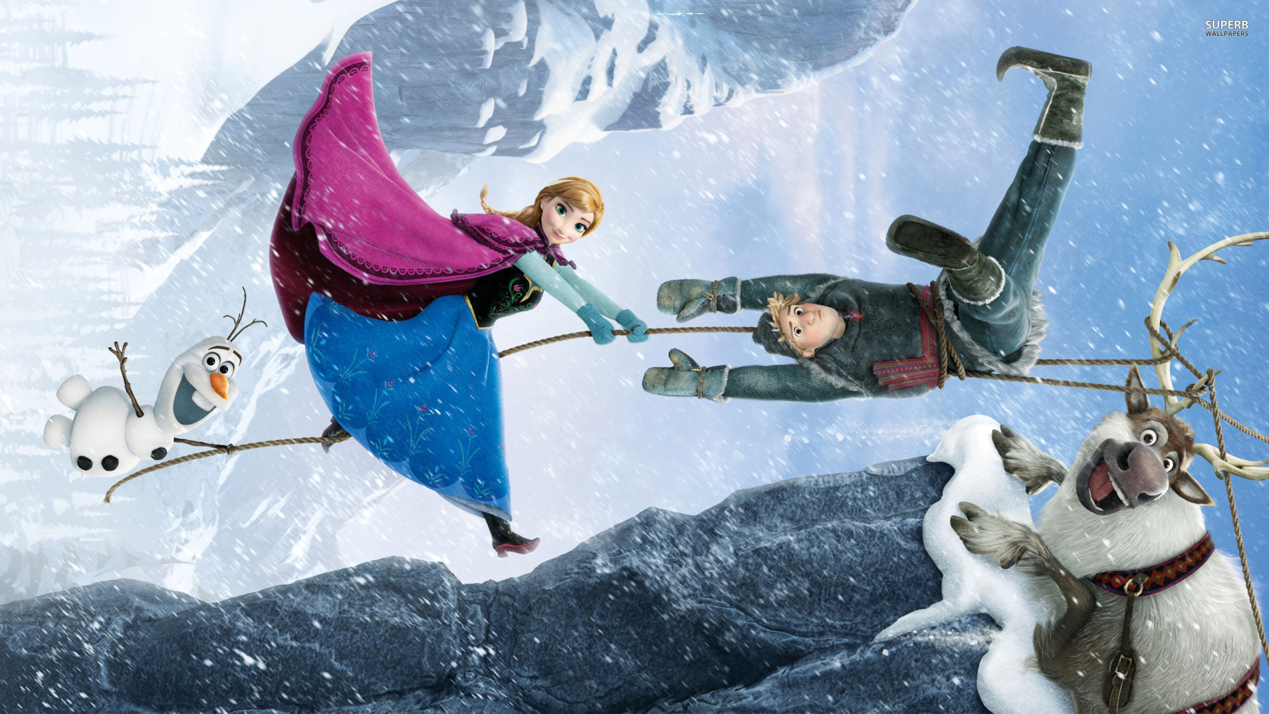 Elsa Frozen Wallpapers Hd Pictures Download - Disney Frozen Kristoff And Anna - HD Wallpaper 