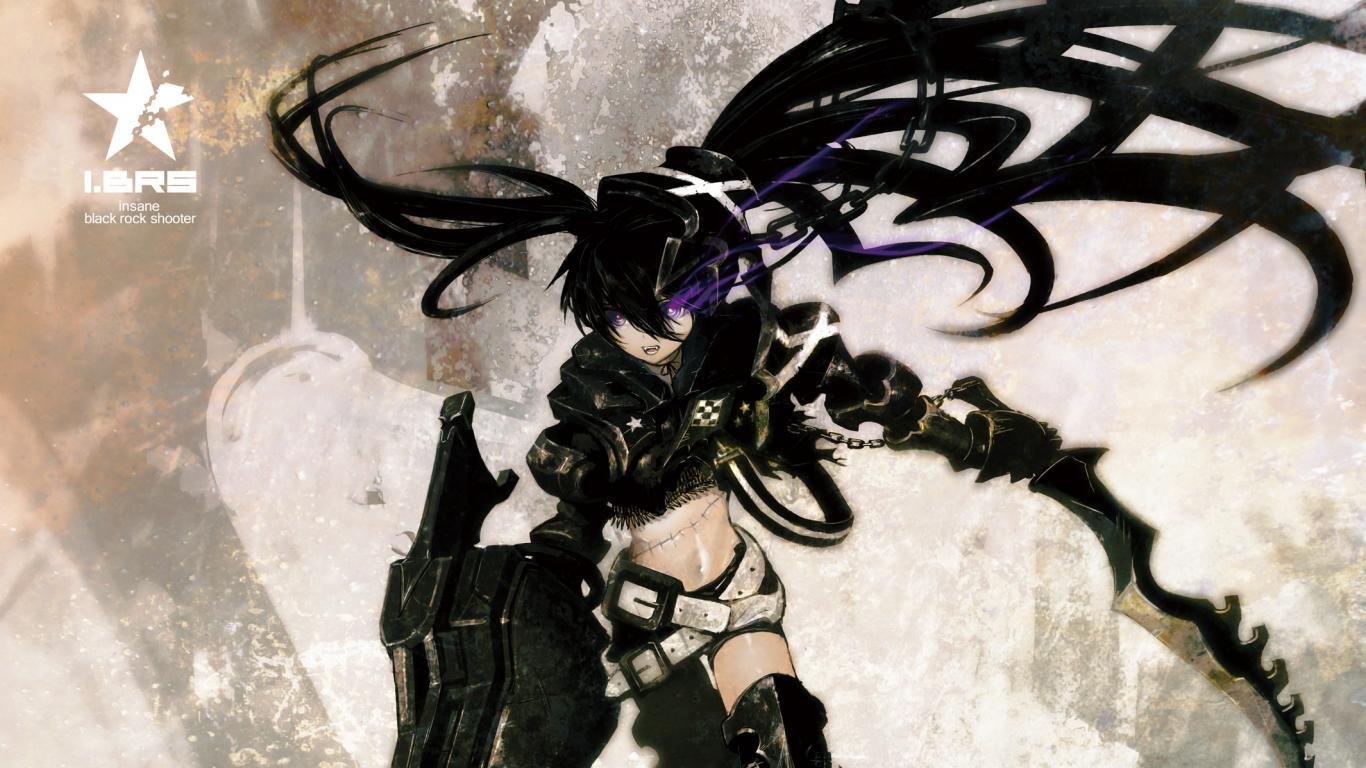Free Insane High Quality Wallpaper Id - Black Rock Shooter Art - HD Wallpaper 