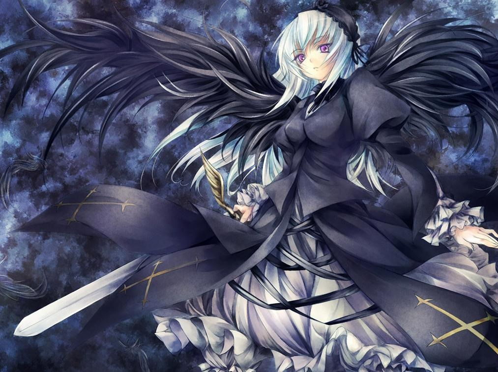 Rozen Maiden Wallpaper Suigintou - HD Wallpaper 