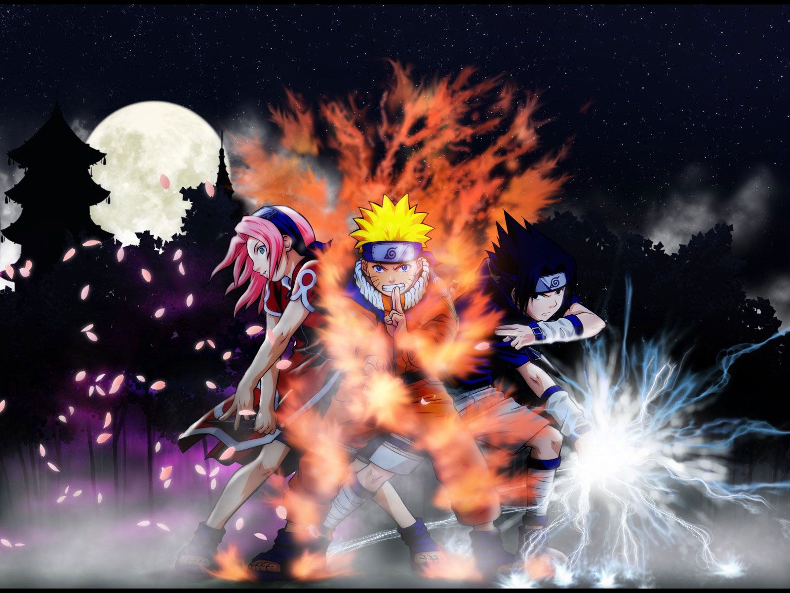 Best Anime Wallpapers Group - Naruto Sakura Sasuke - HD Wallpaper 