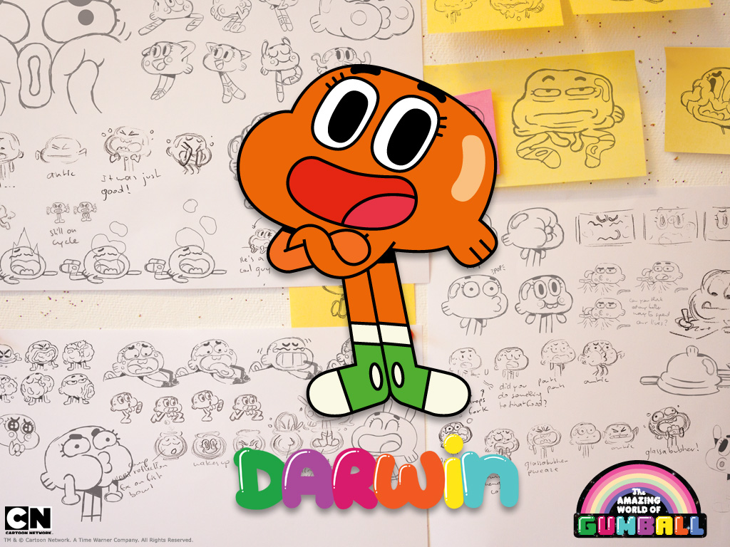 Cartoon And Darwin Image - Kwesi Boakye Amazing World Gumball - HD Wallpaper 