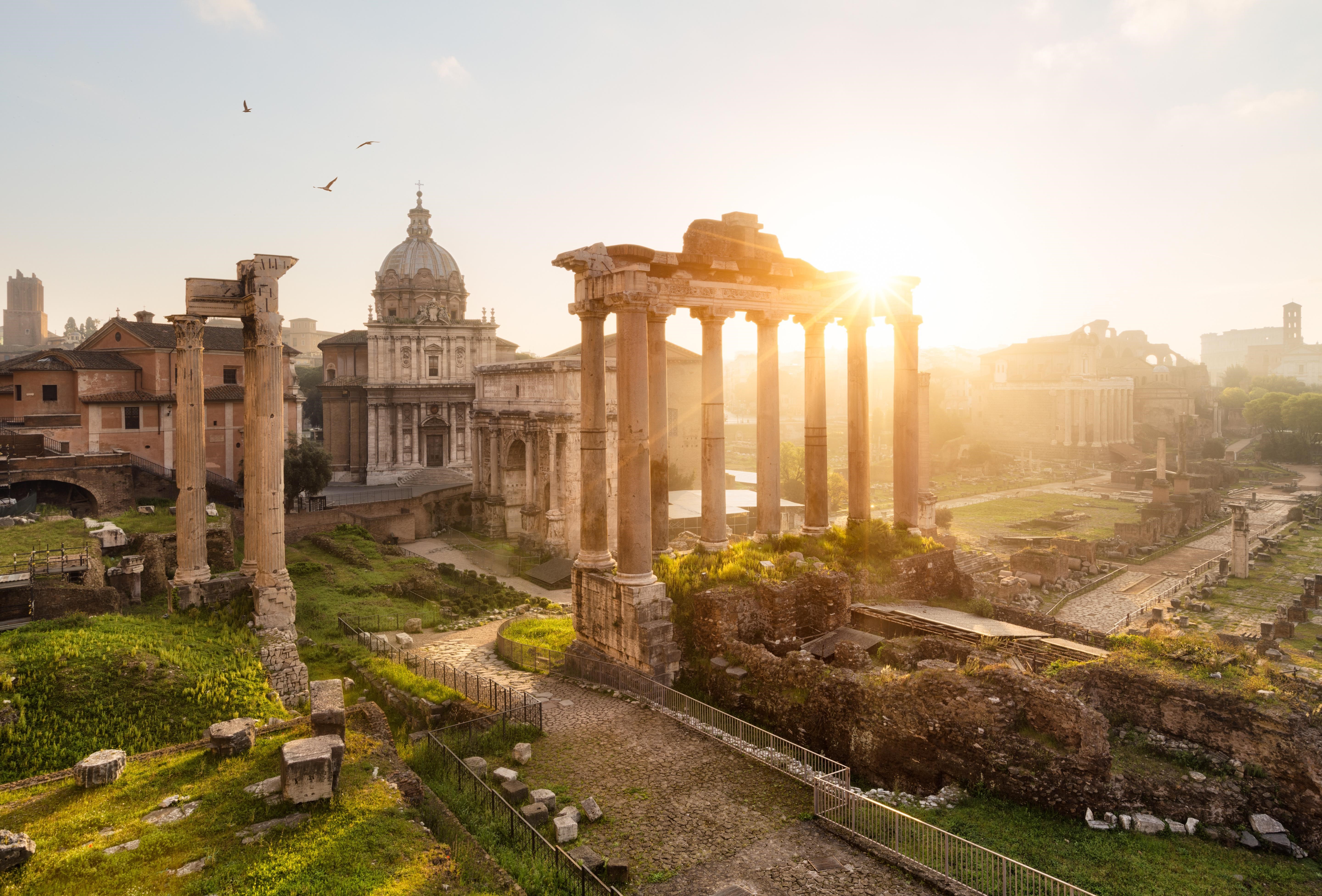 Roman Forum Historical Place In Rome Italy 5k Wallpaper - Roman Forum - HD Wallpaper 