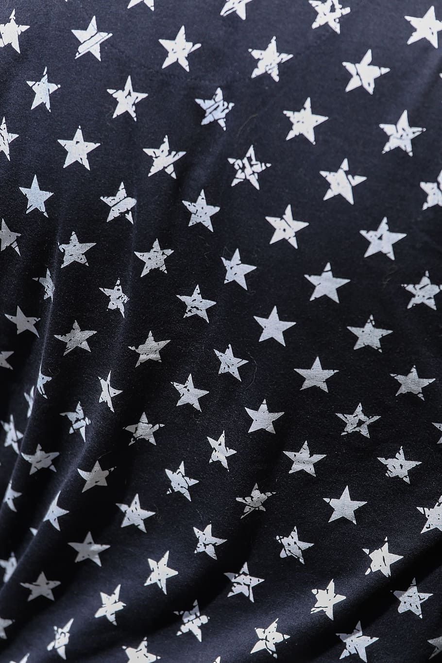 Blue Fabric With White Stars Printed, 4th Of July, - Flag Usa Wallpaper Android - HD Wallpaper 