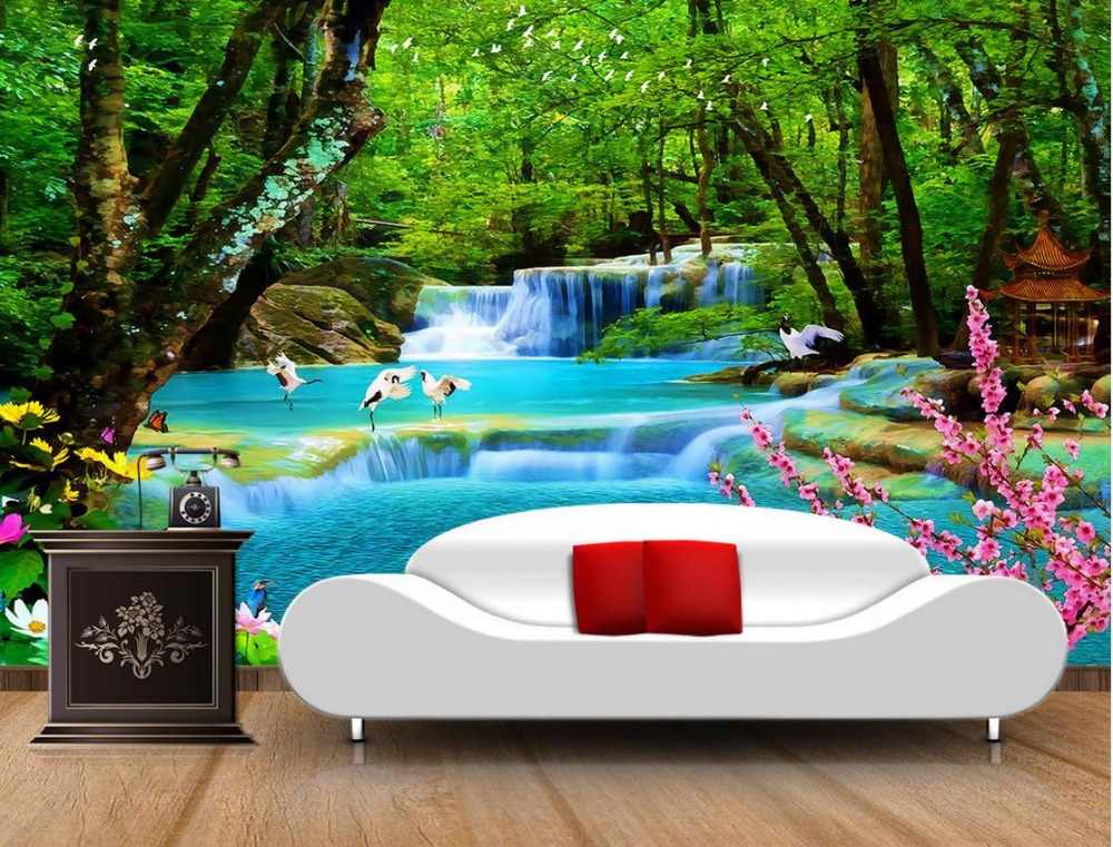 Custom 3d Photo Wall Paper The Forest Landscape Natural - Natural Beauty - HD Wallpaper 