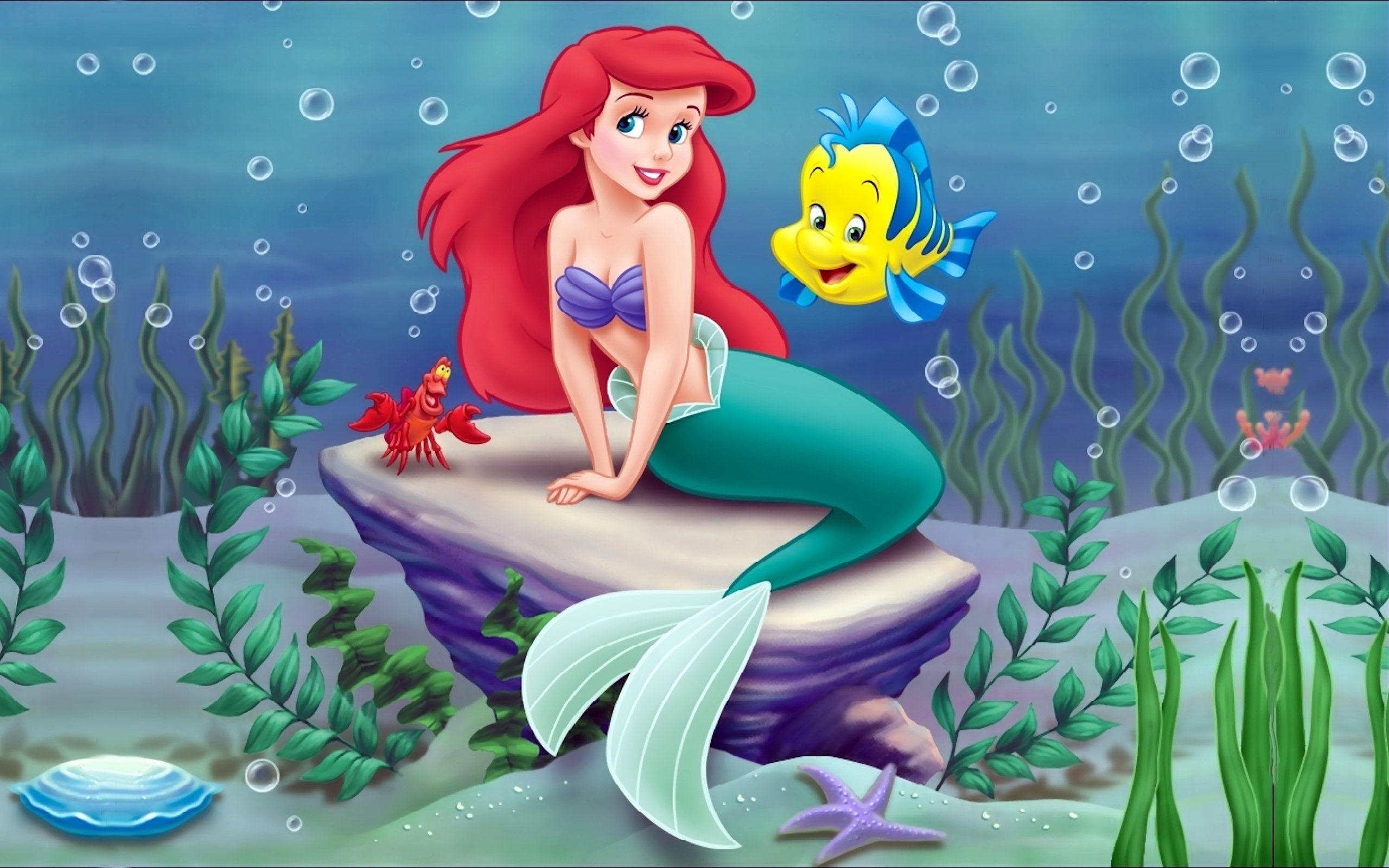 Ariel Wallpaper 15953 Px ~ Hdwallsource - Little Mermaid - HD Wallpaper 