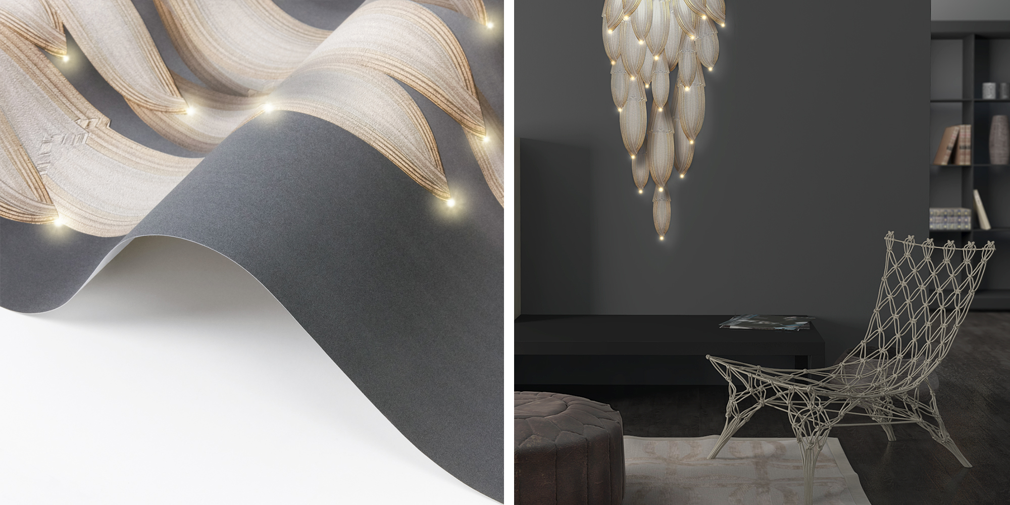 Meystyle Led Wallpaper Lattice - HD Wallpaper 