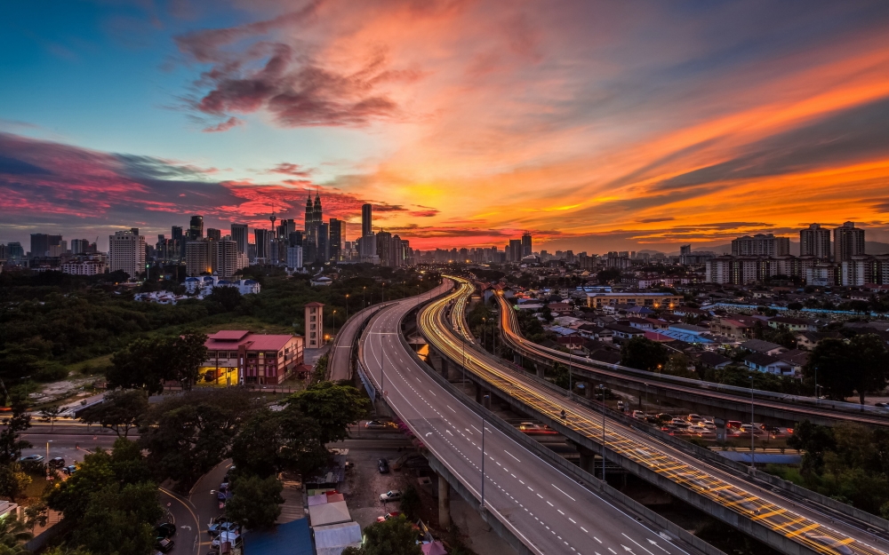 Malaysia, Kuala Lumpur, Timelapse, Road, Buildings, - Kuala Lumpur - HD Wallpaper 