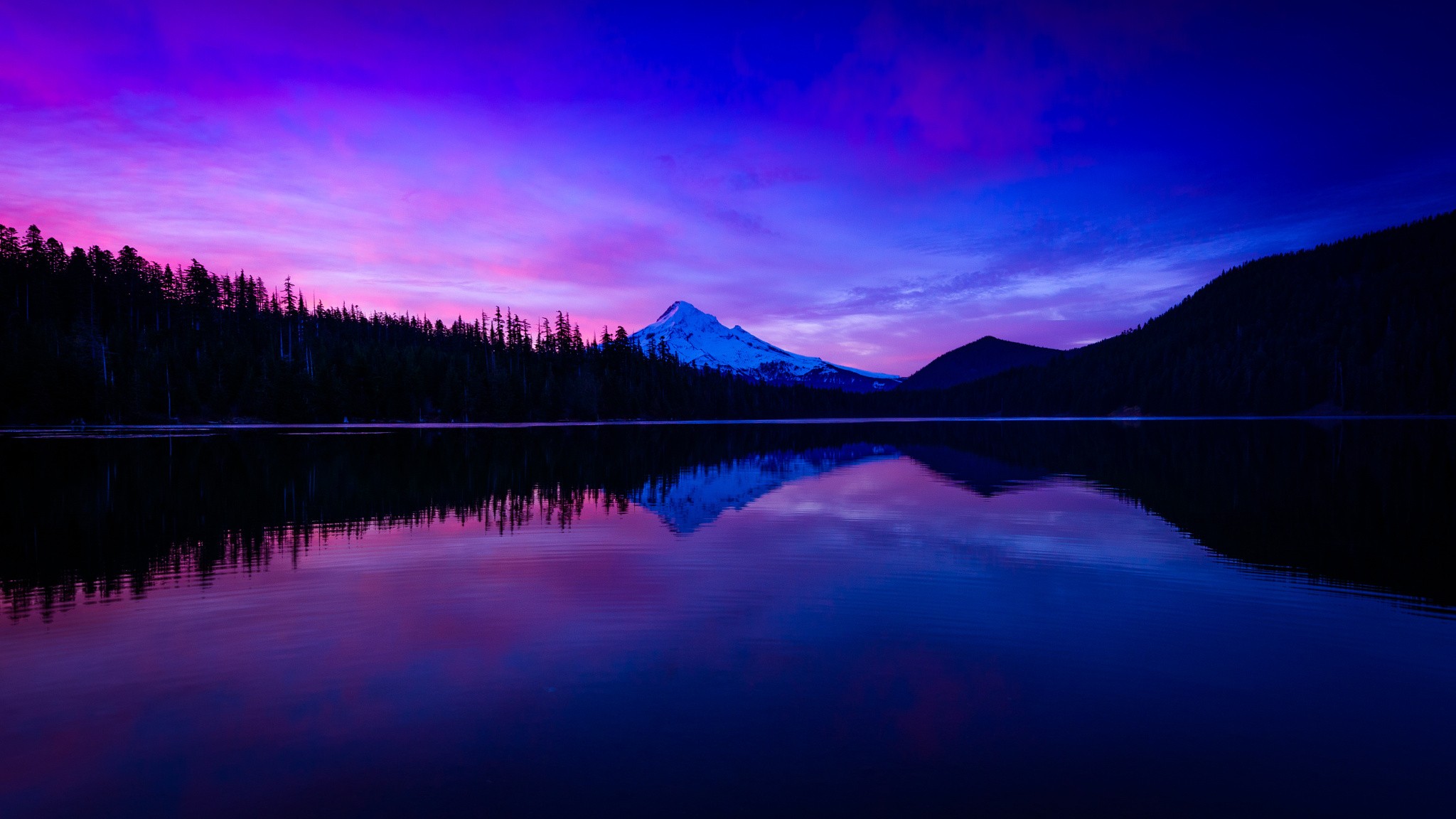 Mountain Purple Lake - HD Wallpaper 