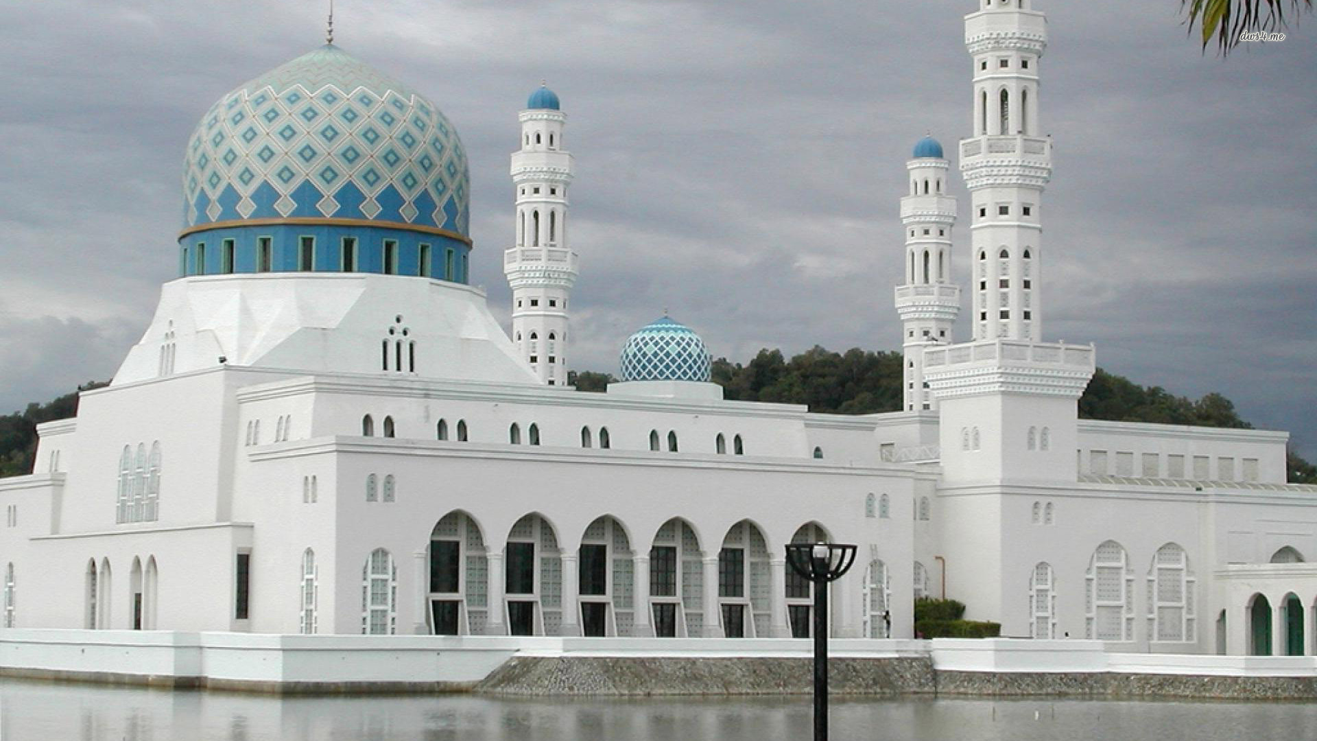 Wallpaper Kota Kinabalu Mosque Malaysia - Kota Kinabalu City Mosque - HD Wallpaper 