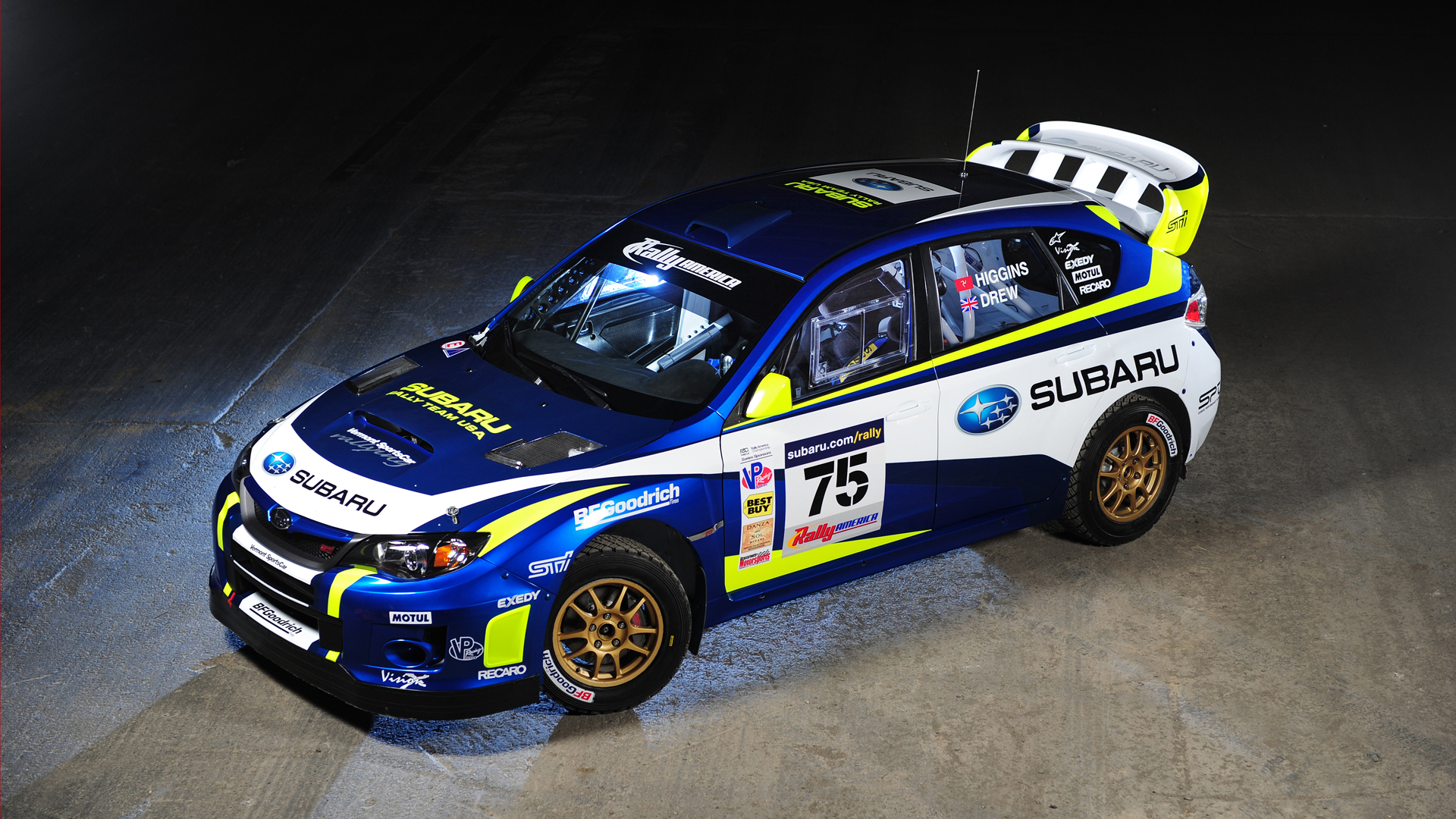 Subaru Wrx Blue Rally Car - HD Wallpaper 