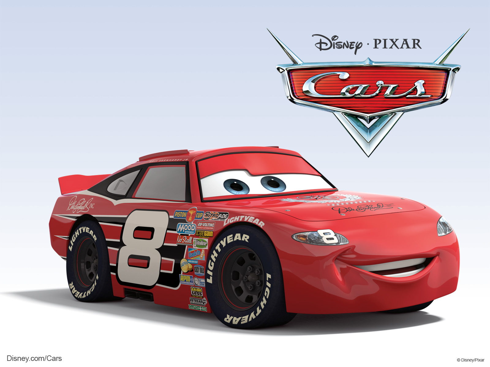 The Sports Car From Disney/pixar Movie Cars Wallpaper - Dale Jr Cars 1 - HD Wallpaper 