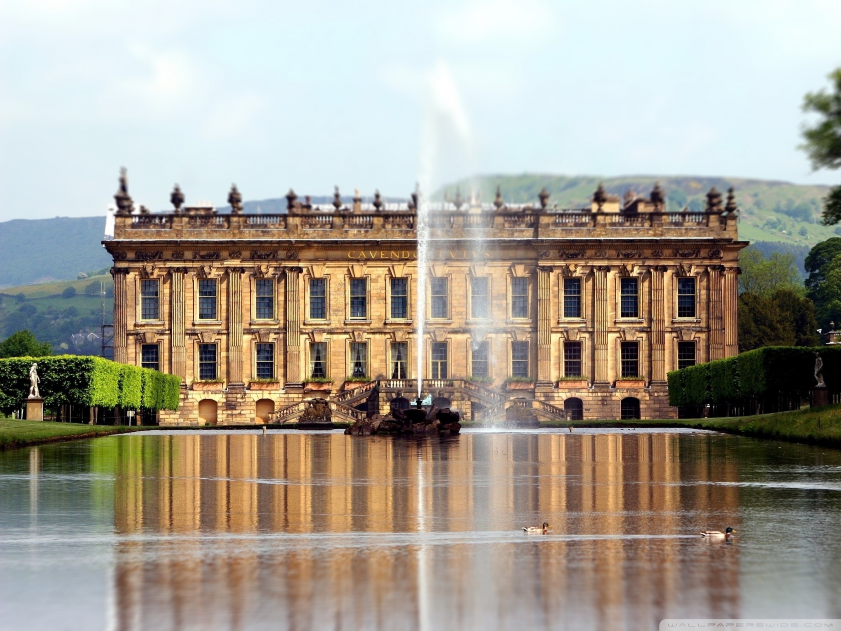 Chatsworth House - HD Wallpaper 