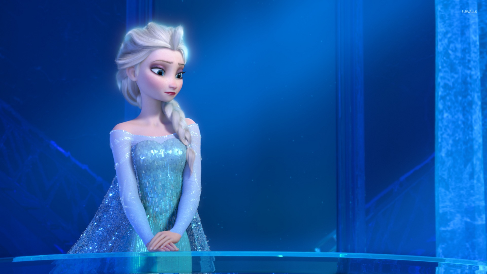 Brunette Elsa - HD Wallpaper 
