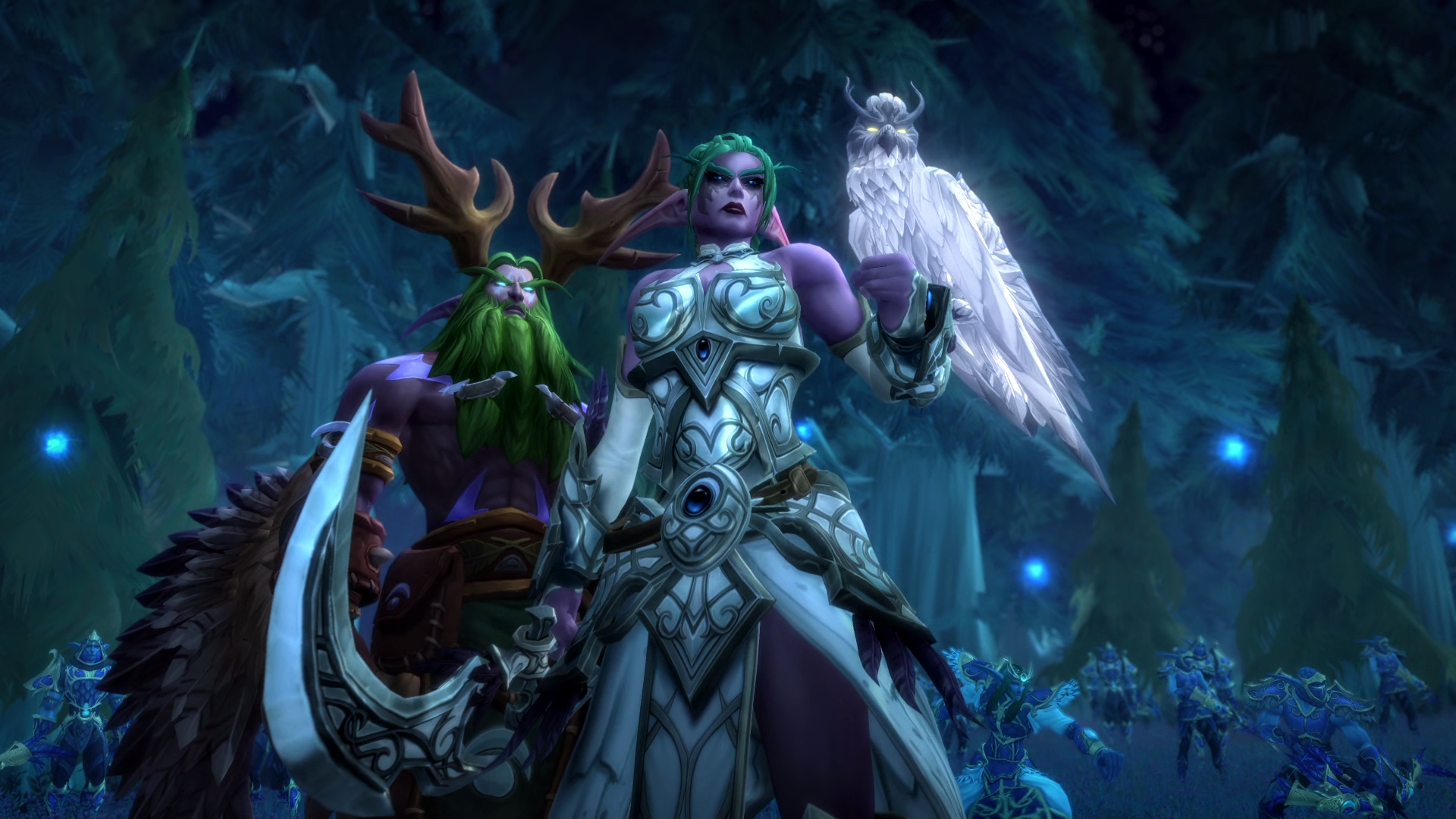 Tyrande Night Warrior - HD Wallpaper 