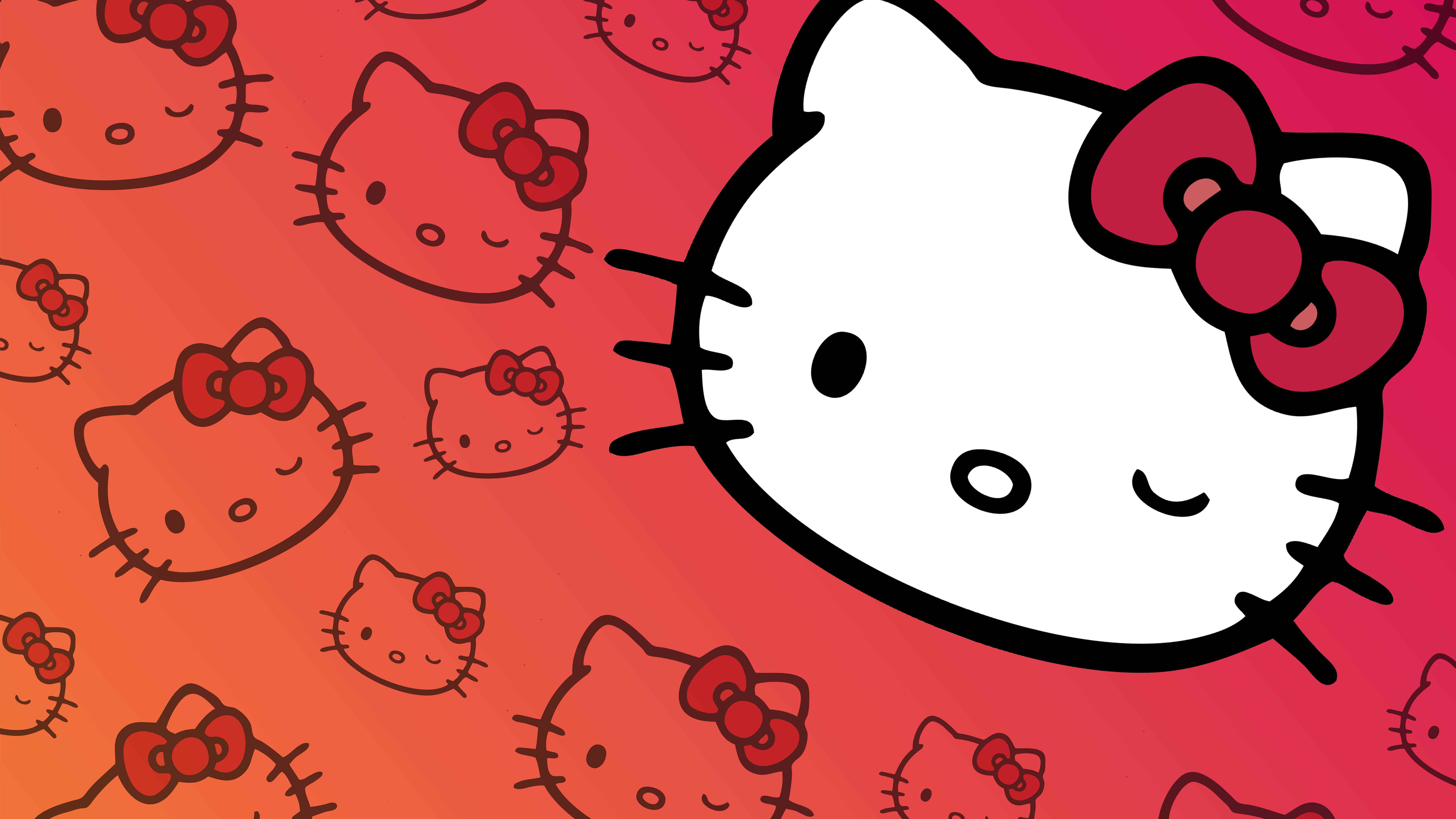 Hello Kitty Uhd 8k Wallpaper - Hello Kitty Wallpaper With Green - HD Wallpaper 