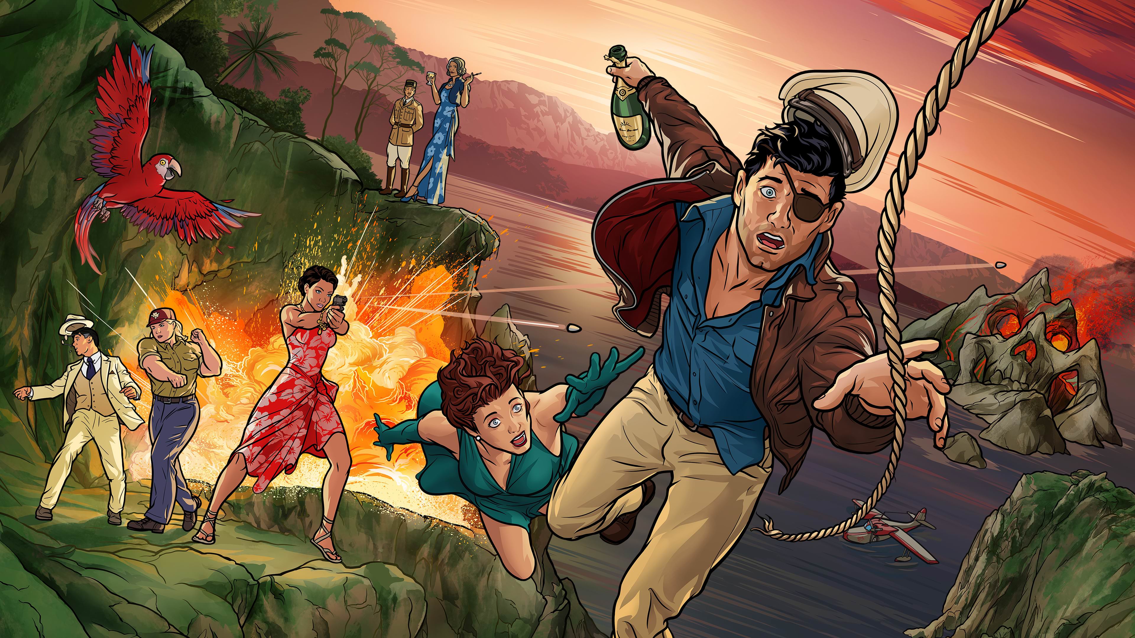 Archer Danger Island - HD Wallpaper 