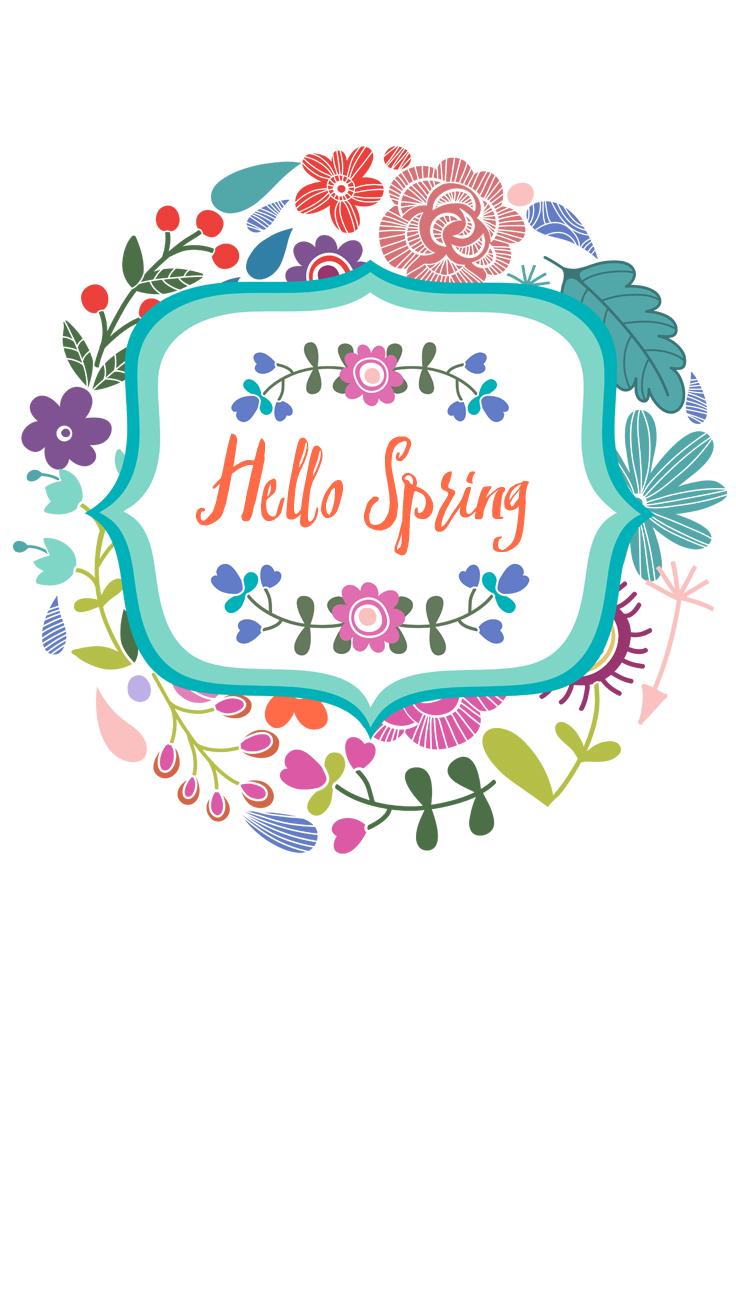 Hello Spring ★ Download The Floral - Iphone Wallpaper Hello Spring - HD Wallpaper 
