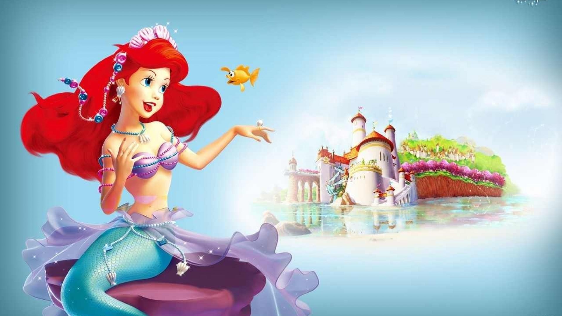 Disney Princess Ariel Wallpaper - Princess Ariel Background Hd - HD Wallpaper 