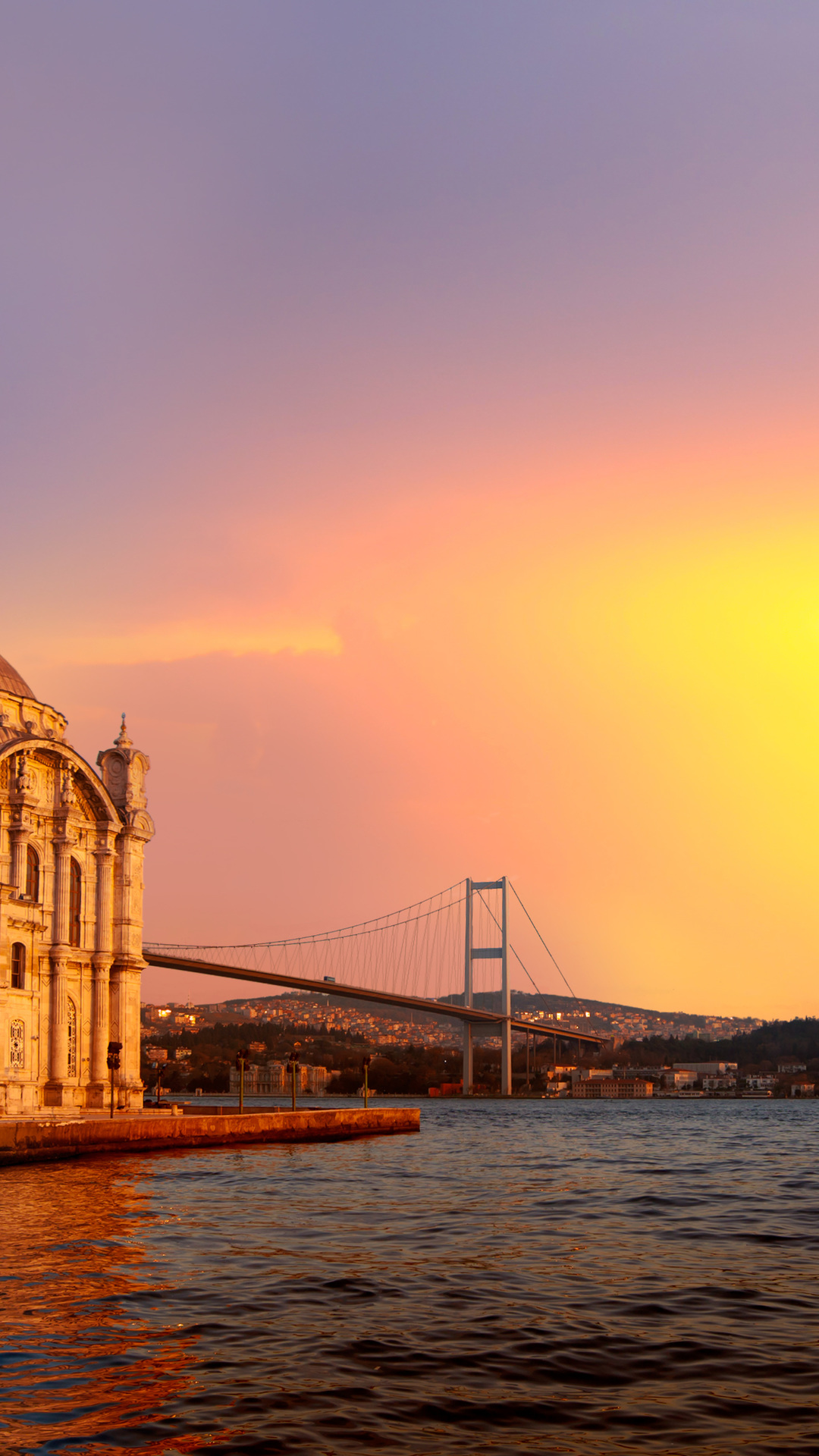 City, Istanbul Turkey, Ortakoy Mosque, Bosphorus Bridge, - Ortaköy Mosque - HD Wallpaper 