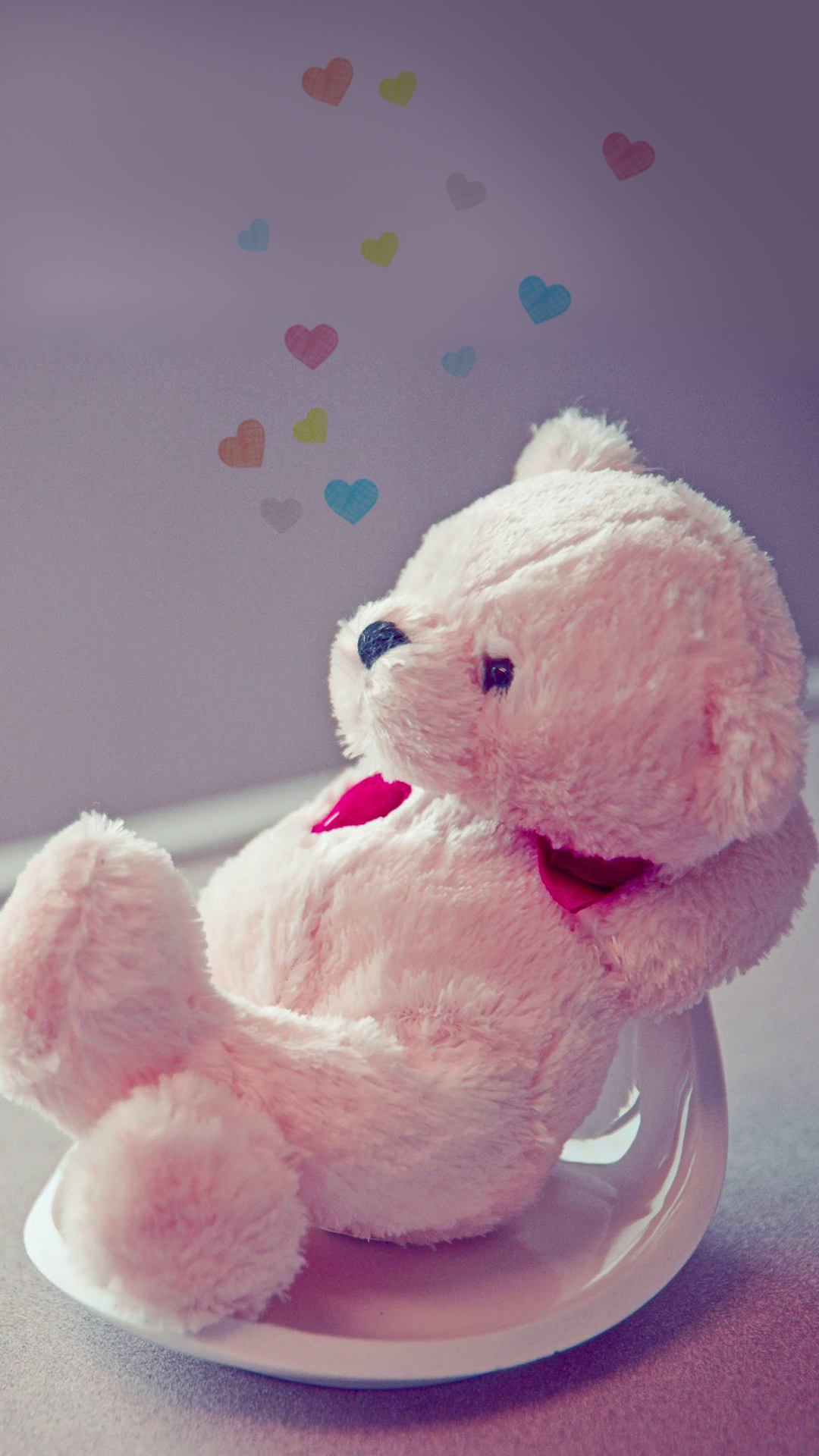 Pink Teddy Wallpaper - Cute Teddy Bear Wallpaper Hd - HD Wallpaper 