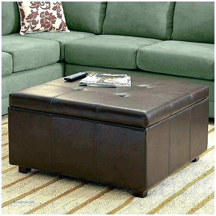 Faux Leather Ottoman Coffee Table - HD Wallpaper 