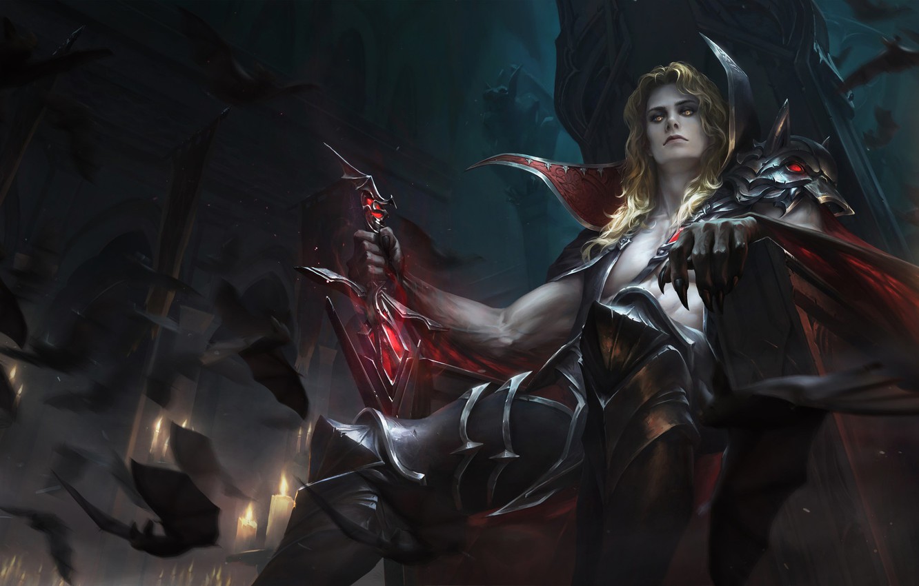 Photo Wallpaper Fantasy, Art, The Throne, Xiaoguang - HD Wallpaper 