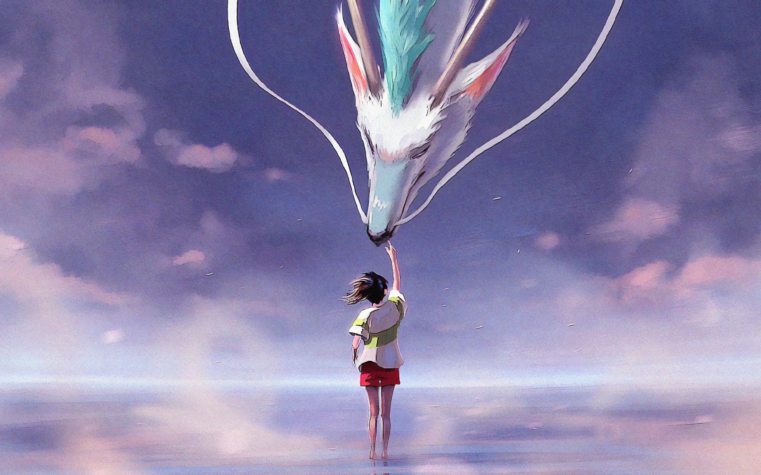 Wallpaper Of Dragon, Girl, Spirited Away, Art, Movie - Spirited Away Wallpaper 1080p - HD Wallpaper 