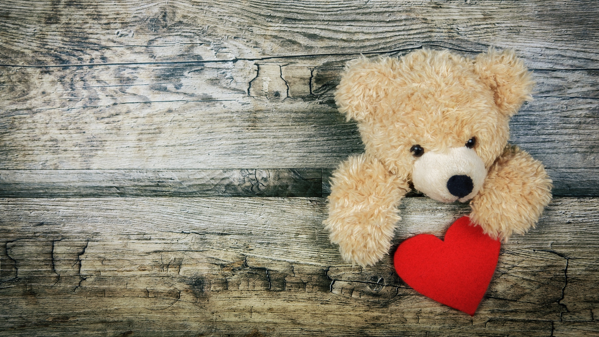 Wallpaper Teddy Bear, Heart, Valentines Day, Love - Teddy Bear Wallpaper For Desktop - HD Wallpaper 