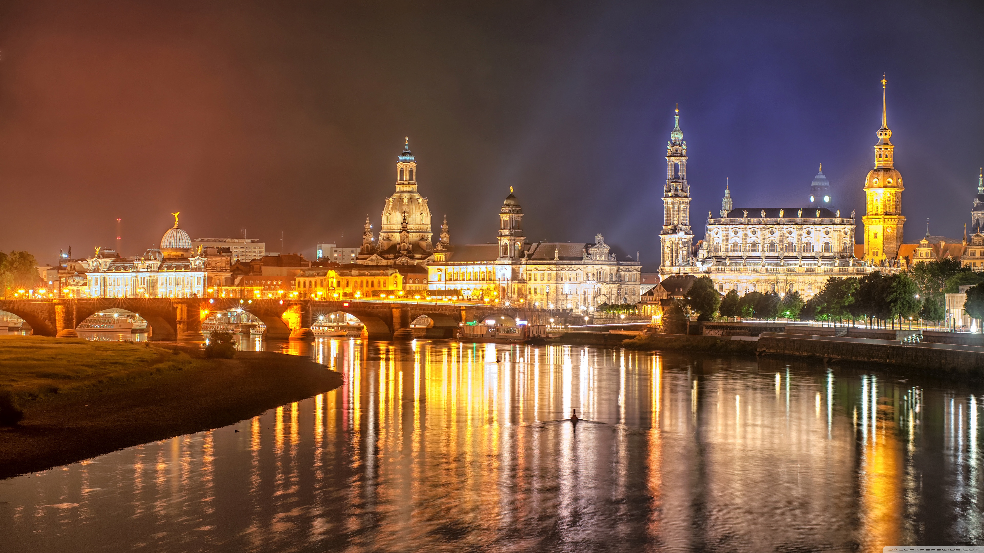 Skyline Dresden - HD Wallpaper 