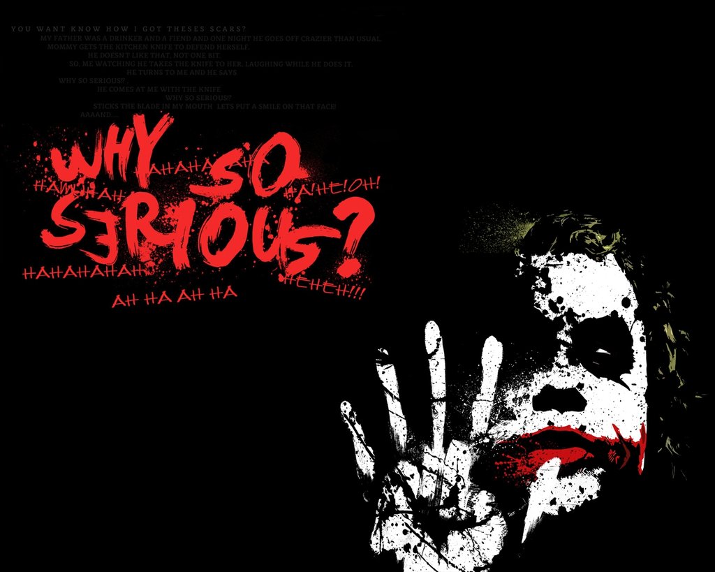 Why So Serious Hd Wallpapers 1080p - Dark Quotes Of Joker - HD Wallpaper 