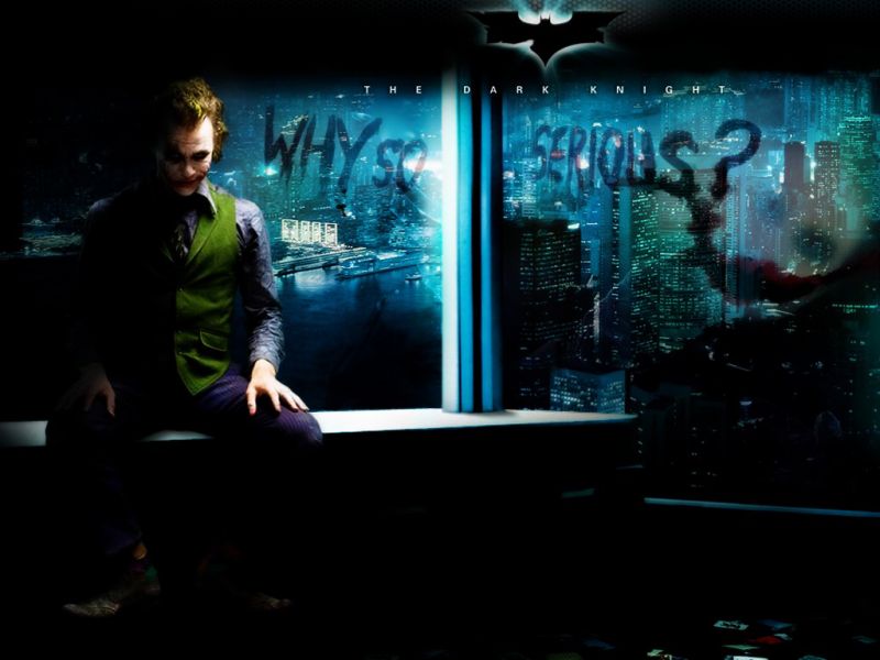 Joker Why So Serious Overlooking Gotham Wallpaper - Cool Wallpapers Guason Why So Serious - HD Wallpaper 
