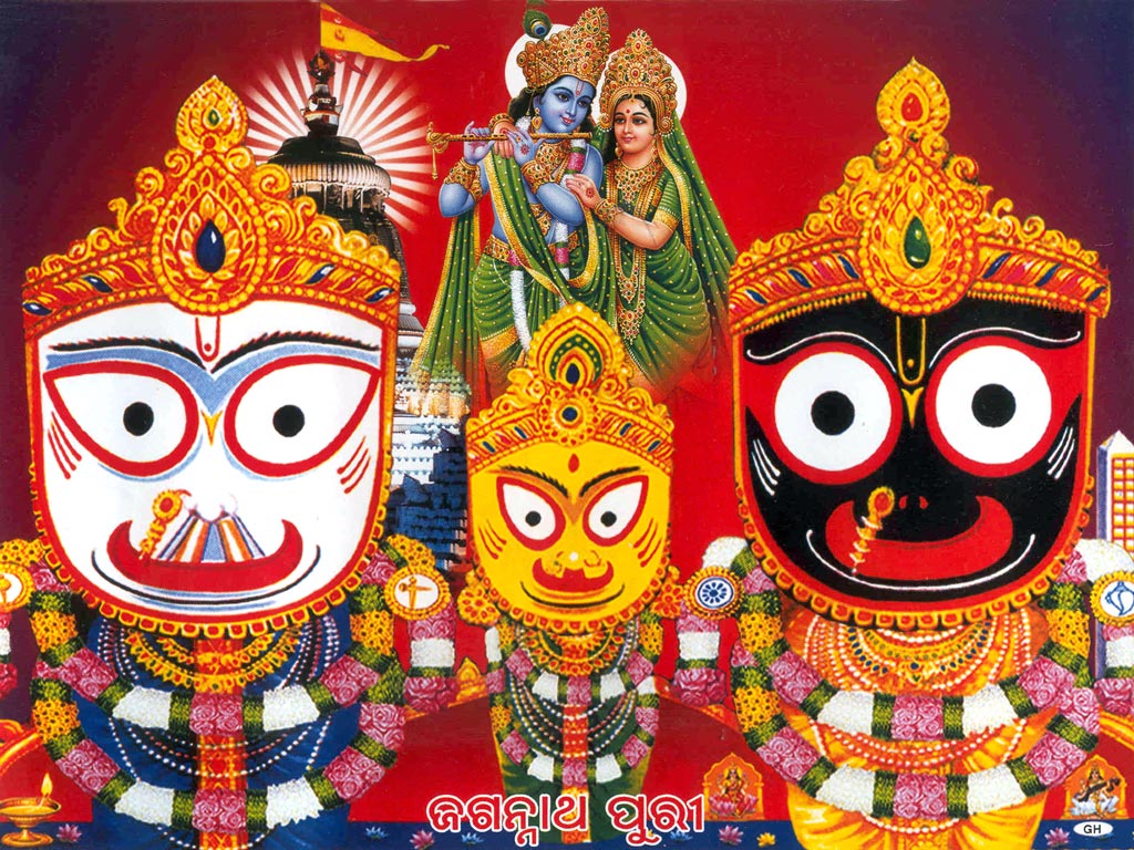 Beautiful Lord Jagannath Wallpapers Jagannath Backgrounds - Lord Jagannath - HD Wallpaper 
