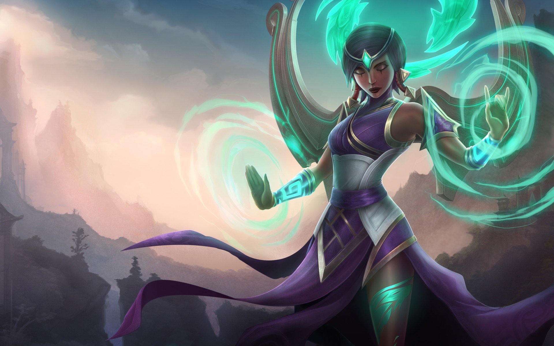 Wallpaper - Karma Legends Of Runeterra - HD Wallpaper 