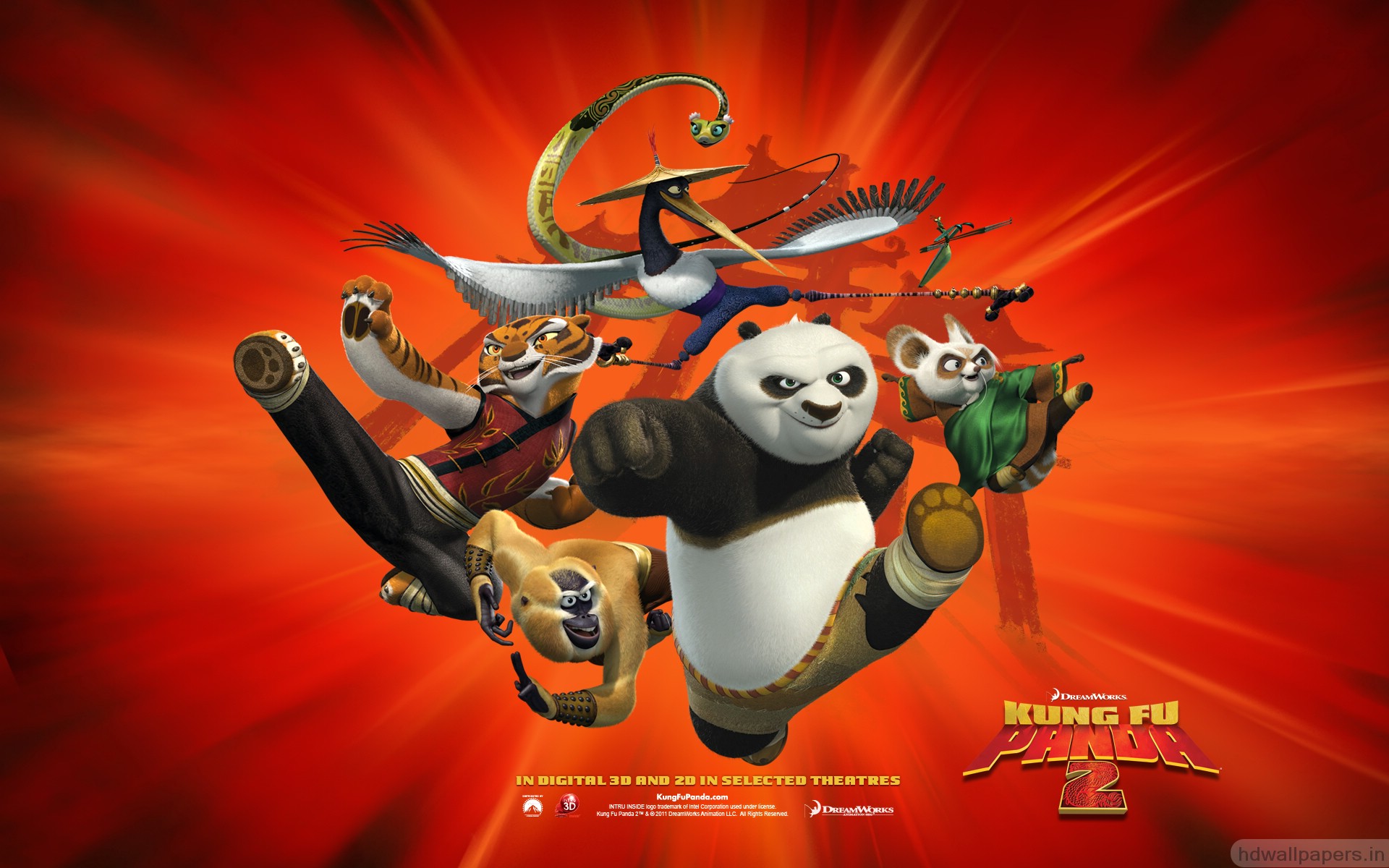 Kung Fu Panda 2 Team - HD Wallpaper 
