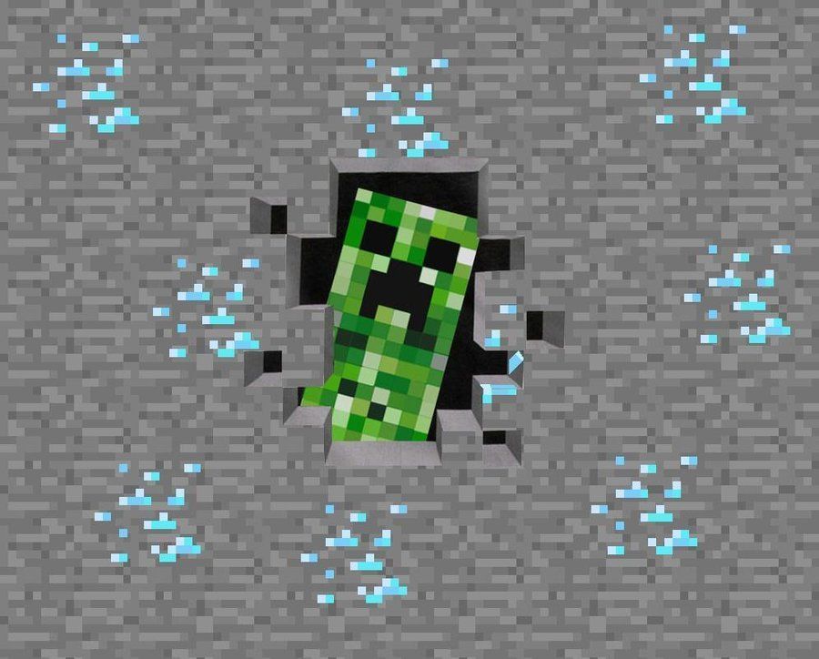 Minecraft Creeper Inside - HD Wallpaper 