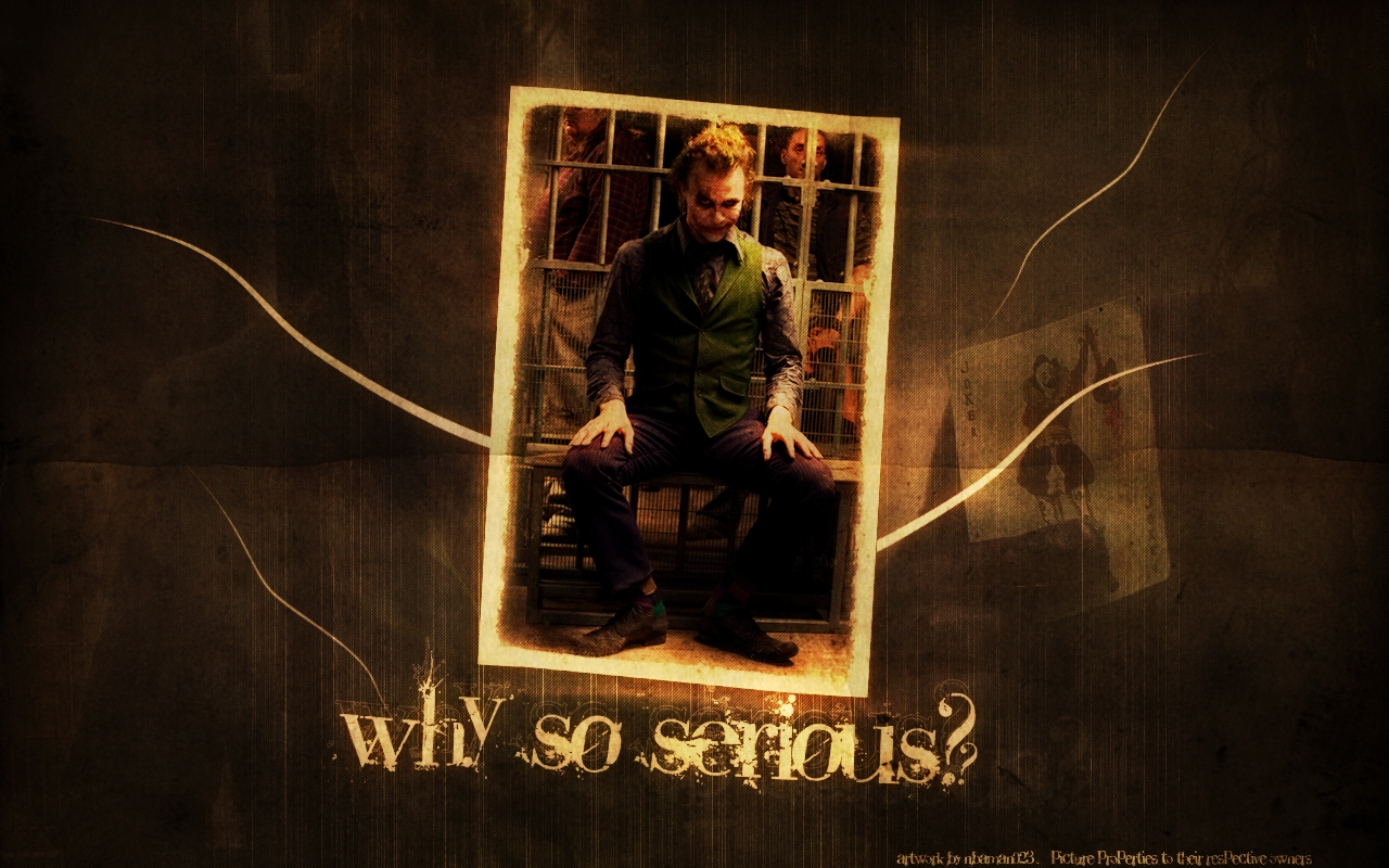 The Dark Knight Files Why So Serious Wallpaper 2012 - Joker Wallpapers Batman Joker Why So Serious - HD Wallpaper 