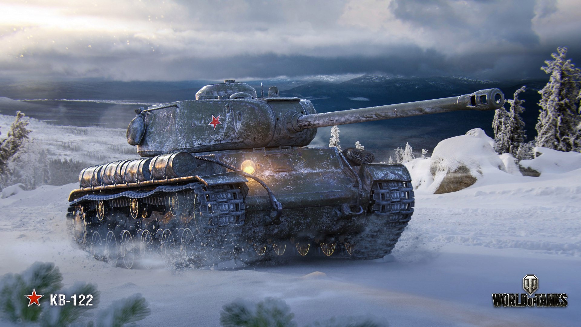 Wallpaper World Of Tanks, Soviet Tank, Snow, Winter - World Of Tanks Winter - HD Wallpaper 