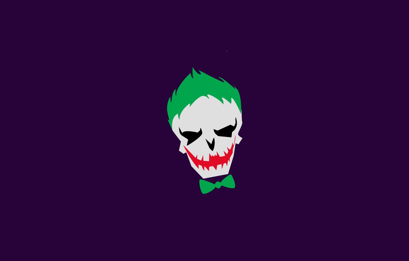 Photo Wallpaper Butterfly, Hair, Joker, Joker, Scars, - Suicide Squad Joker Skull - HD Wallpaper 