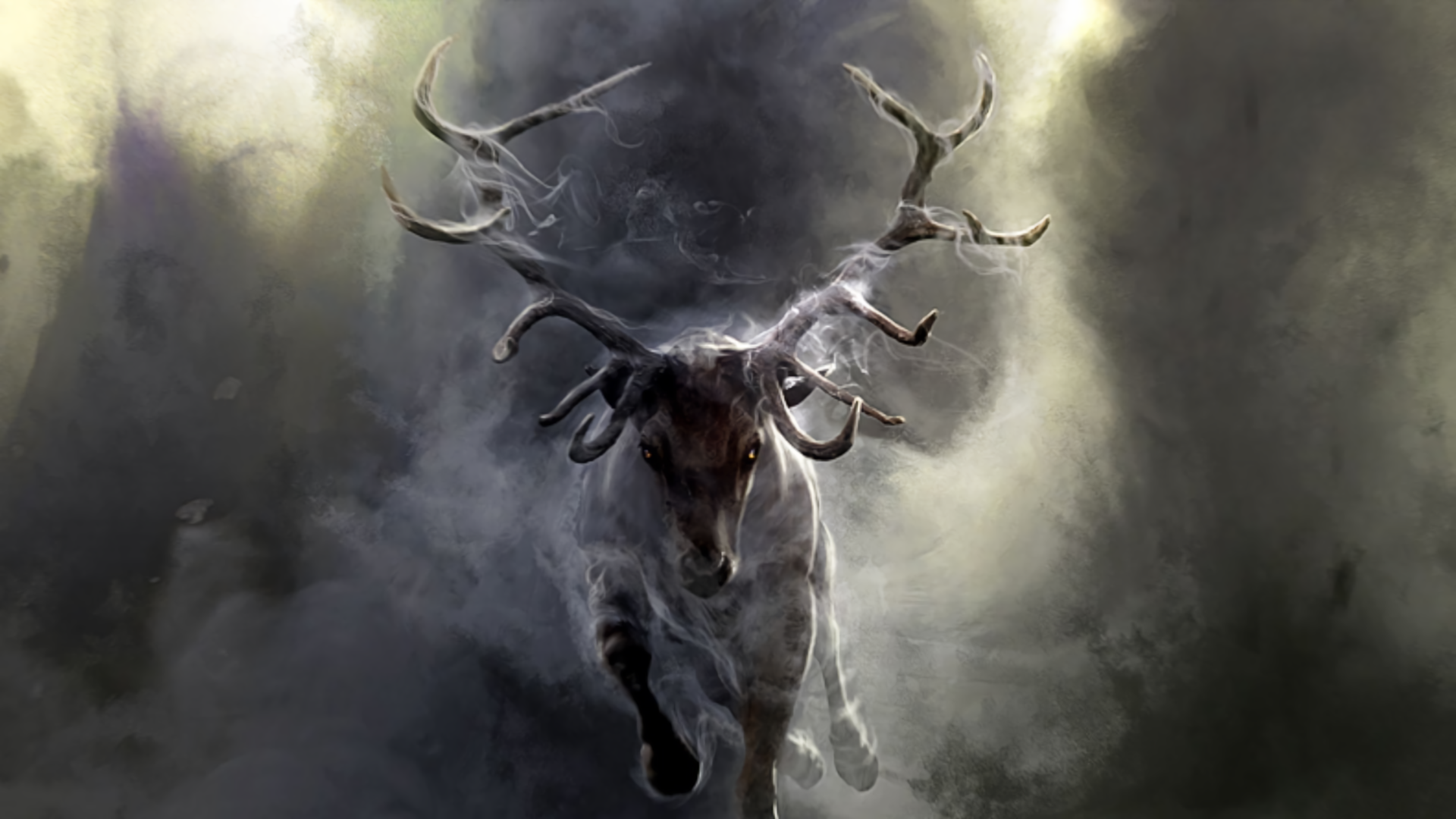 Dark Deer - HD Wallpaper 